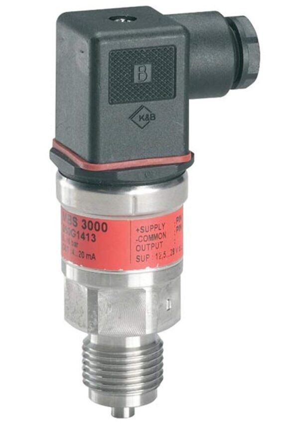 Heavy Duty Pressure Transmitter or Transducer for All Industrial and Hydraulic Application and Automobiles by Danfoss Model: MBS-3000 (Range: 0 to 10 Bar)